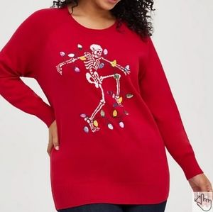 NWT - Ugly Christmas Sweater Skeleton Lights